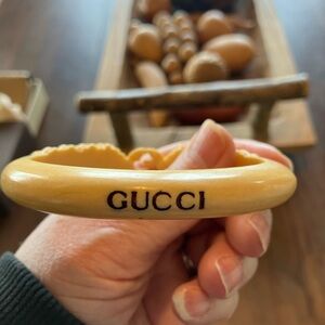 Gucci Cream Resin RUNWAY Bracelet RARE